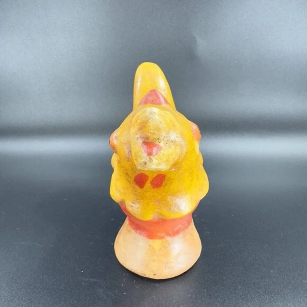 Vintage Folk Art Peru Pottery Bird Figurine Hand Painted Decor Figure‎ Peruvian